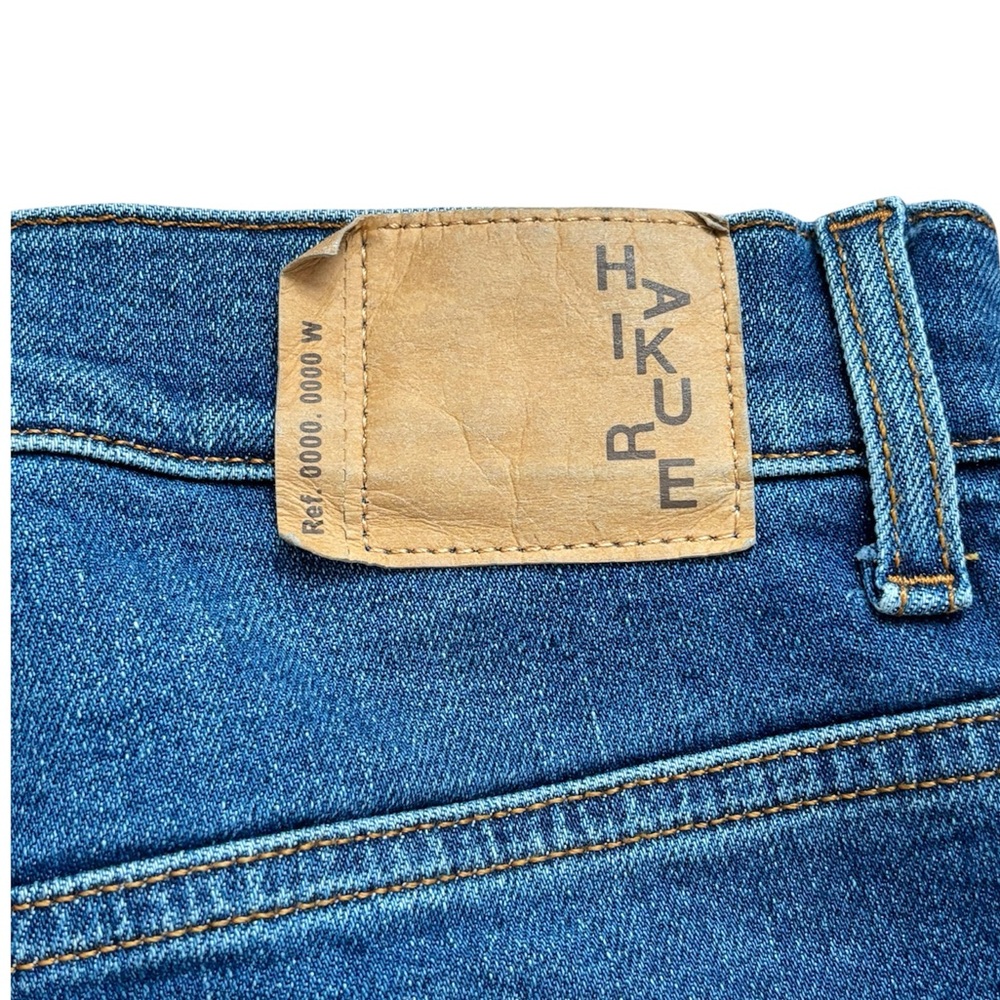 Haikure Italy Formentera High Rise Subtle Flare Jeans in Med Blue - Size 27 - Picture 8 of 10